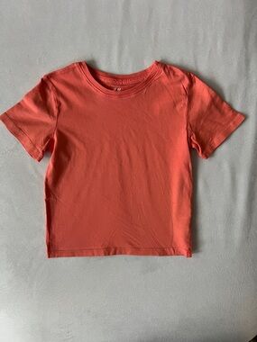H&M Kids Coral-Orange Short Sleeve Tee